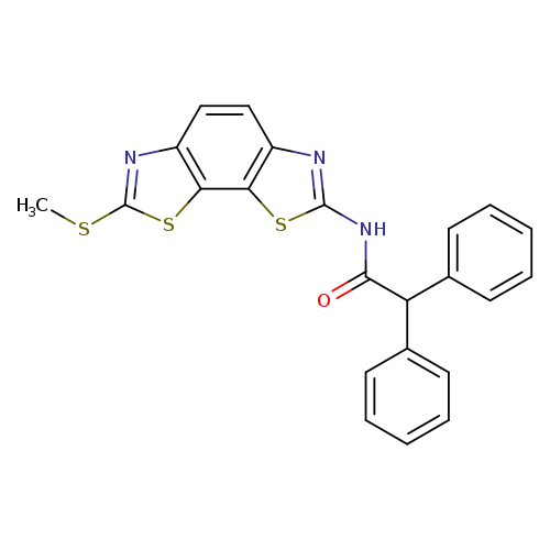 7-(Methylthio)-2-[(2,2-diphenylacetyl)amino]benzo[1,2-d