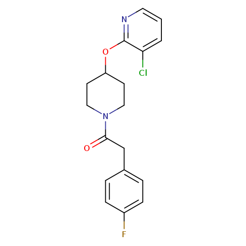 1-{4-[(3-chloropyridin-2-yl)oxy]piperidin-1-yl}-2-(4-fluorophenyl)ethan-1-one