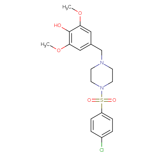 4-({4-[(4-chlorophenyl)sulfonyl]-1-piperazinyl}methyl)-2,6-dimethoxyphenol