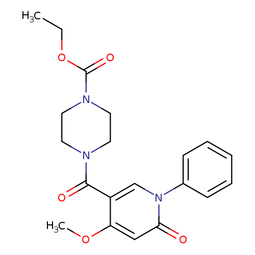 ethyl 4-(4-methoxy-6-oxo-1-phenyl-1,6-dihydropyridine-3-carbonyl)piperazine-1-carboxylate