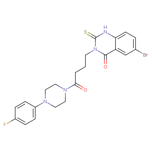 6-bromo-3-{4-[4-(4-fluorophenyl)piperazin-1-yl]-4-oxobutyl}-2-sulfanylidene-1,2,3,4-tetrahydroquinazolin-4-one