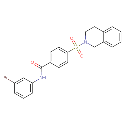 N-(3-bromophenyl)-4-(1,2,3,4-tetrahydroisoquinoline-2-sulfonyl)benzamide