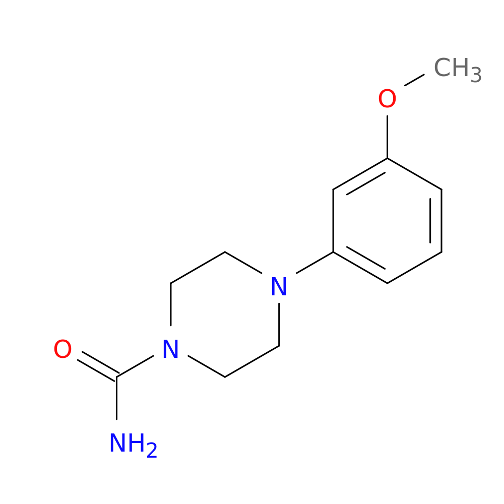 4-(3-methoxyphenyl)piperazine-1-carboxamide