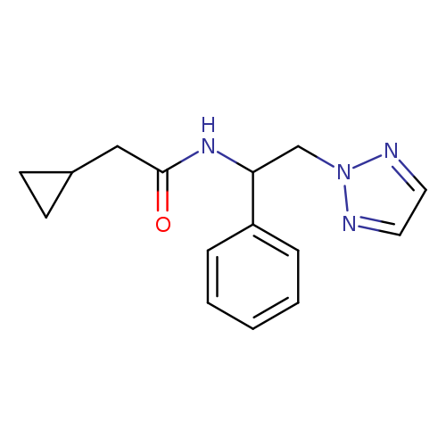 2-cyclopropyl-N-[1-phenyl-2-(2H-1,2,3-triazol-2-yl)ethyl]acetamide
