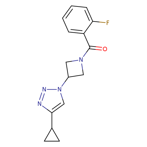 4-cyclopropyl-1-[1-(2-fluorobenzoyl)azetidin-3-yl]-1H-1,2,3-triazole