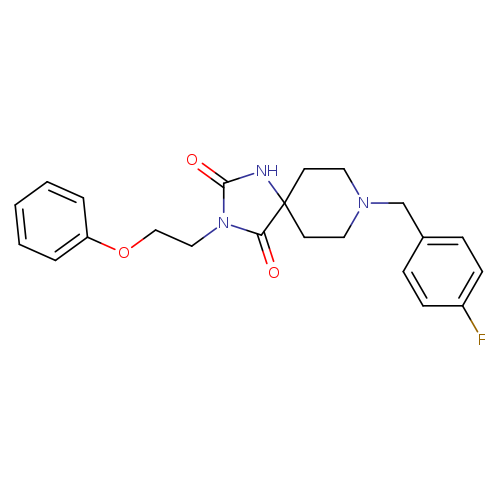 8-[(4-fluorophenyl)methyl]-3-(2-phenoxyethyl)-1,3,8-triazaspiro[4.5]decane-2,4-dione