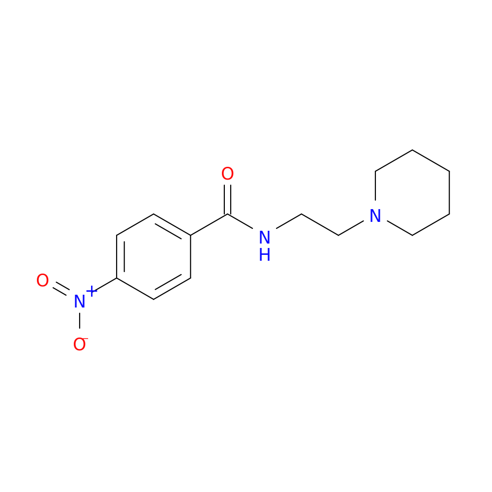 4-Nitro-N-(2-(piperidin-1-yl)ethyl)benzamide