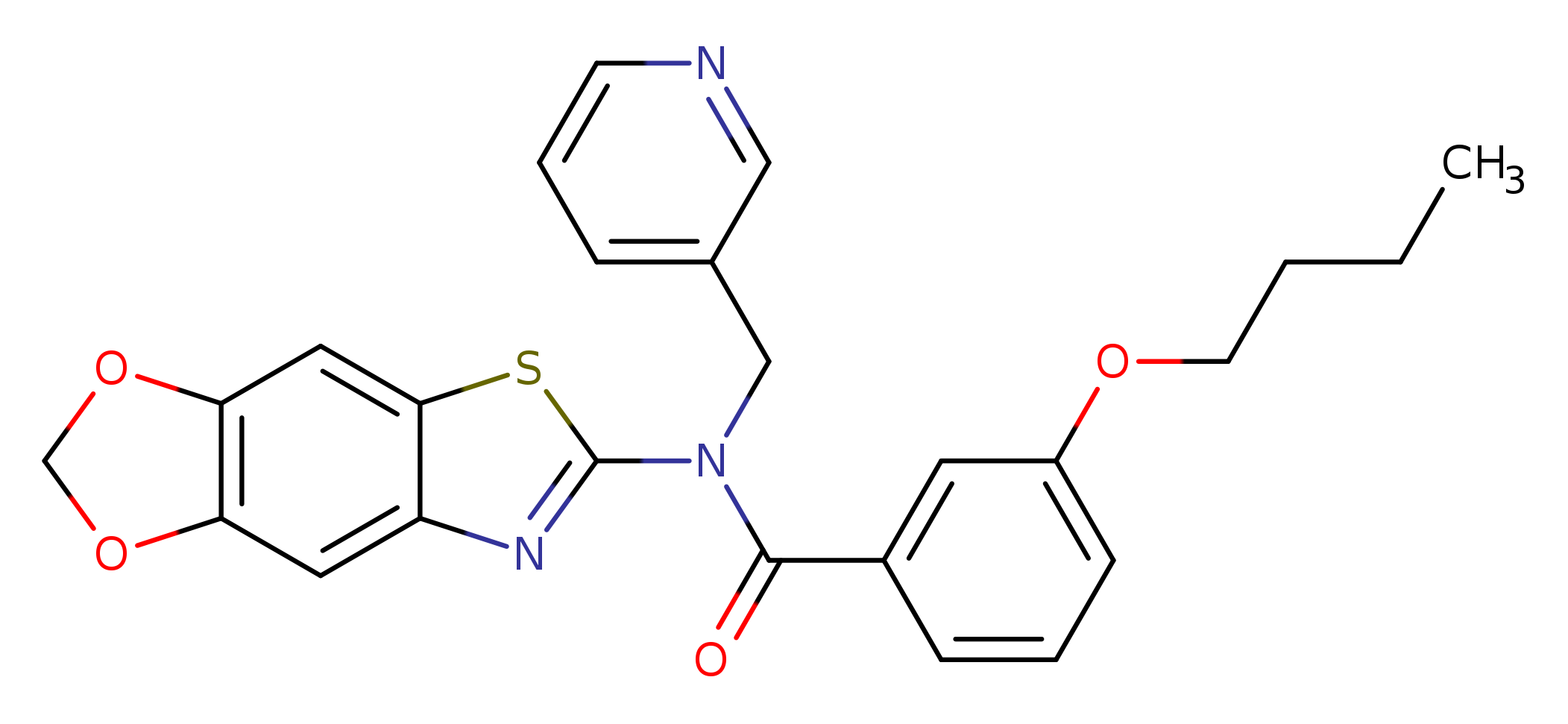 3-butoxy-N-{4,6-dioxa-10-thia-12-azatricyclo[7.3.0.0^{3,7}]dodeca-1(9),2,7,11-tetraen-11-yl}-N-[(pyridin-3-yl)methyl]benzamide