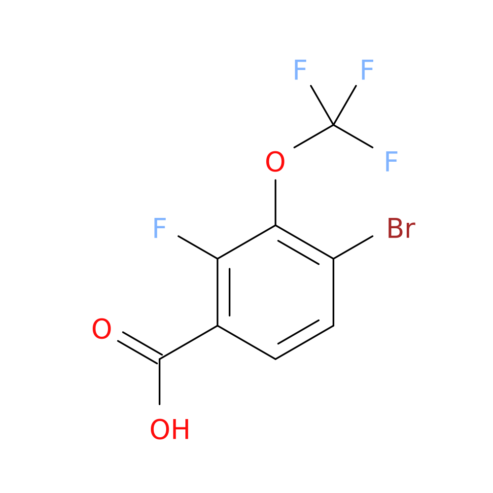4-Bromo-2-fluoro-3-(trifluoromethoxy)benzoic acid