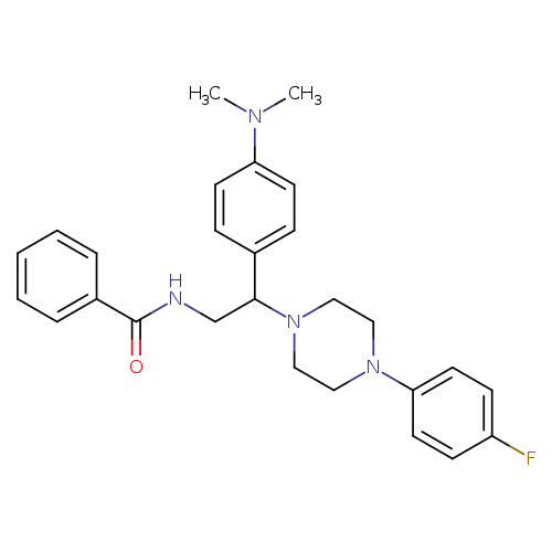 N-{2-[4-(dimethylamino)phenyl]-2-[4-(4-fluorophenyl)piperazin-1-yl]ethyl}benzamide