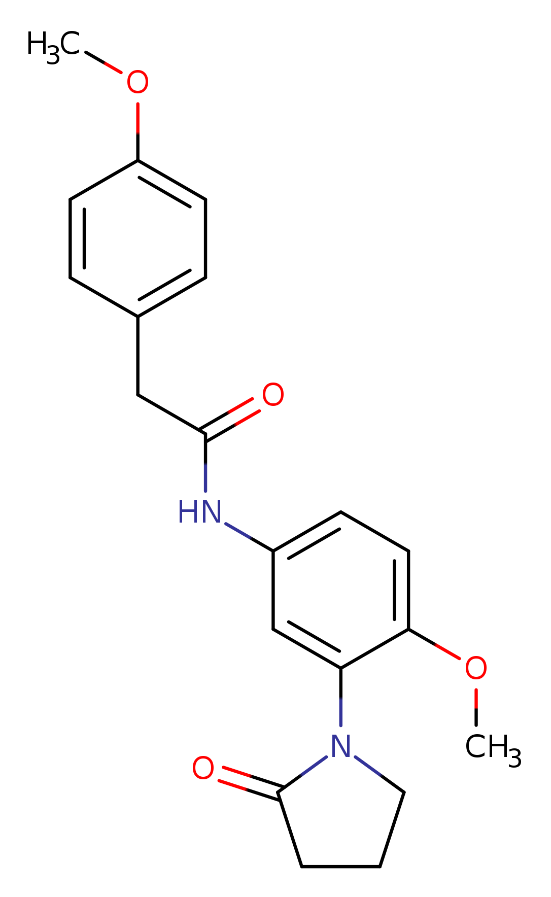 N-[4-methoxy-3-(2-oxopyrrolidin-1-yl)phenyl]-2-(4-methoxyphenyl)acetamide