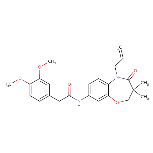 2-(3,4-dimethoxyphenyl)-N-[3,3-dimethyl-4-oxo-5-(prop-2-en-1-yl)-2,3,4,5-tetrahydro-1,5-benzoxazepin-8-yl]acetamide