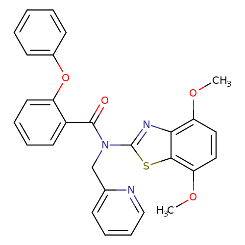 N-(4,7-dimethoxy-1,3-benzothiazol-2-yl)-2-phenoxy-N-[(pyridin-2-yl)methyl]benzamide