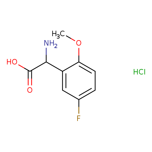2-amino-2-(5-fluoro-2-methoxyphenyl)acetic acid hydrochloride