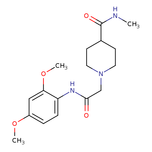 1-{[(2,4-dimethoxyphenyl)carbamoyl]methyl}-N-methylpiperidine-4-carboxamide