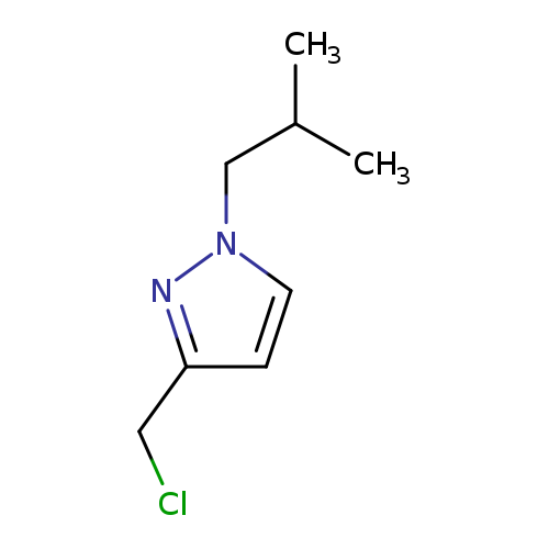 3-(CHLOROMETHYL)-1-(2-METHYLPROPYL)-1H-PYRAZOLE