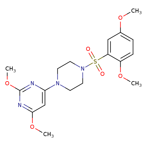 4-[4-(2,5-dimethoxybenzenesulfonyl)piperazin-1-yl]-2,6-dimethoxypyrimidine