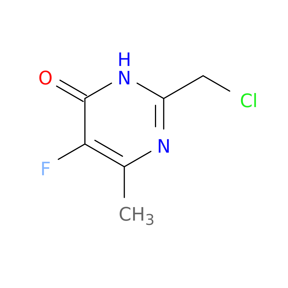 2-(chloromethyl)-5-fluoro-6-methyl-3,4-dihydropyrimidin-4-one