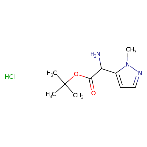 tert-butyl 2-amino-2-(1-methyl-1H-pyrazol-5-yl)acetate hydrochloride