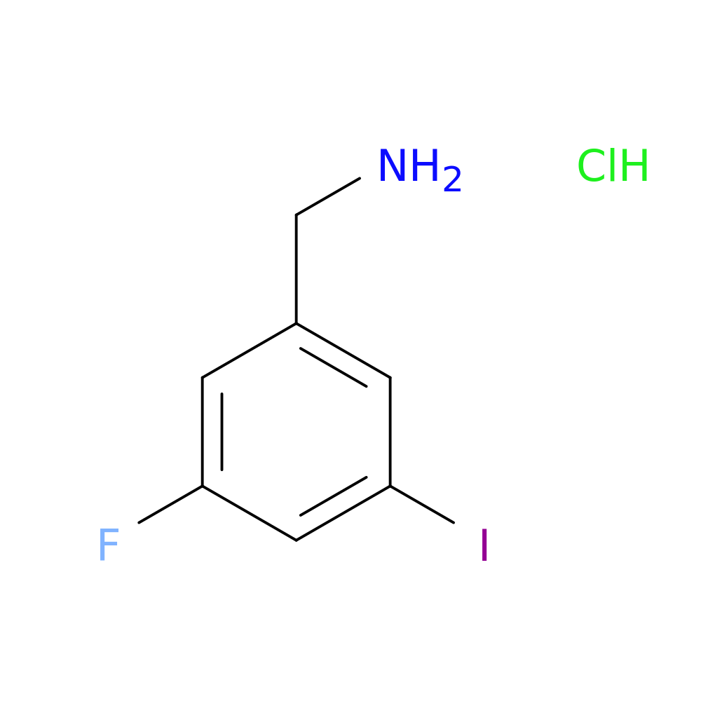 (3-fluoro-5-iodophenyl)methanamine hydrochloride