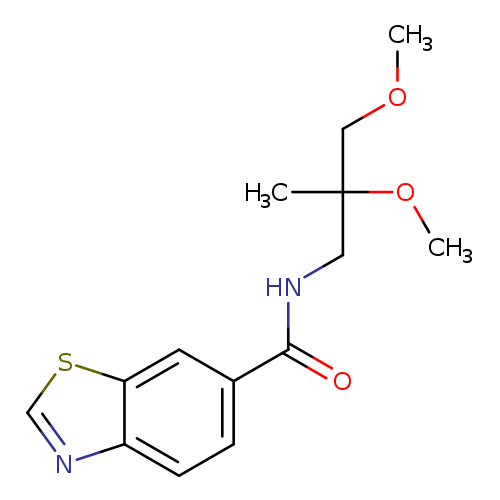N-(2,3-dimethoxy-2-methylpropyl)-1,3-benzothiazole-6-carboxamide