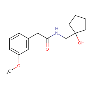 N-[(1-hydroxycyclopentyl)methyl]-2-(3-methoxyphenyl)acetamide