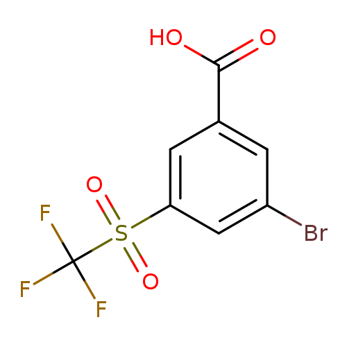 3-Bromo-5-[(trifluoromethyl)sulfonyl]benzoic acid
