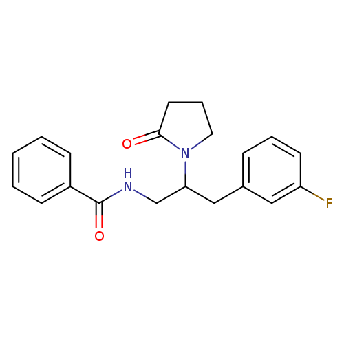 N-[3-(3-fluorophenyl)-2-(2-oxopyrrolidin-1-yl)propyl]benzamide