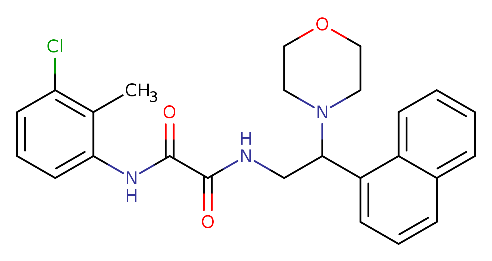 N-(3-chloro-2-methylphenyl)-N'-[2-(morpholin-4-yl)-2-(naphthalen-1-yl)ethyl]ethanediamide