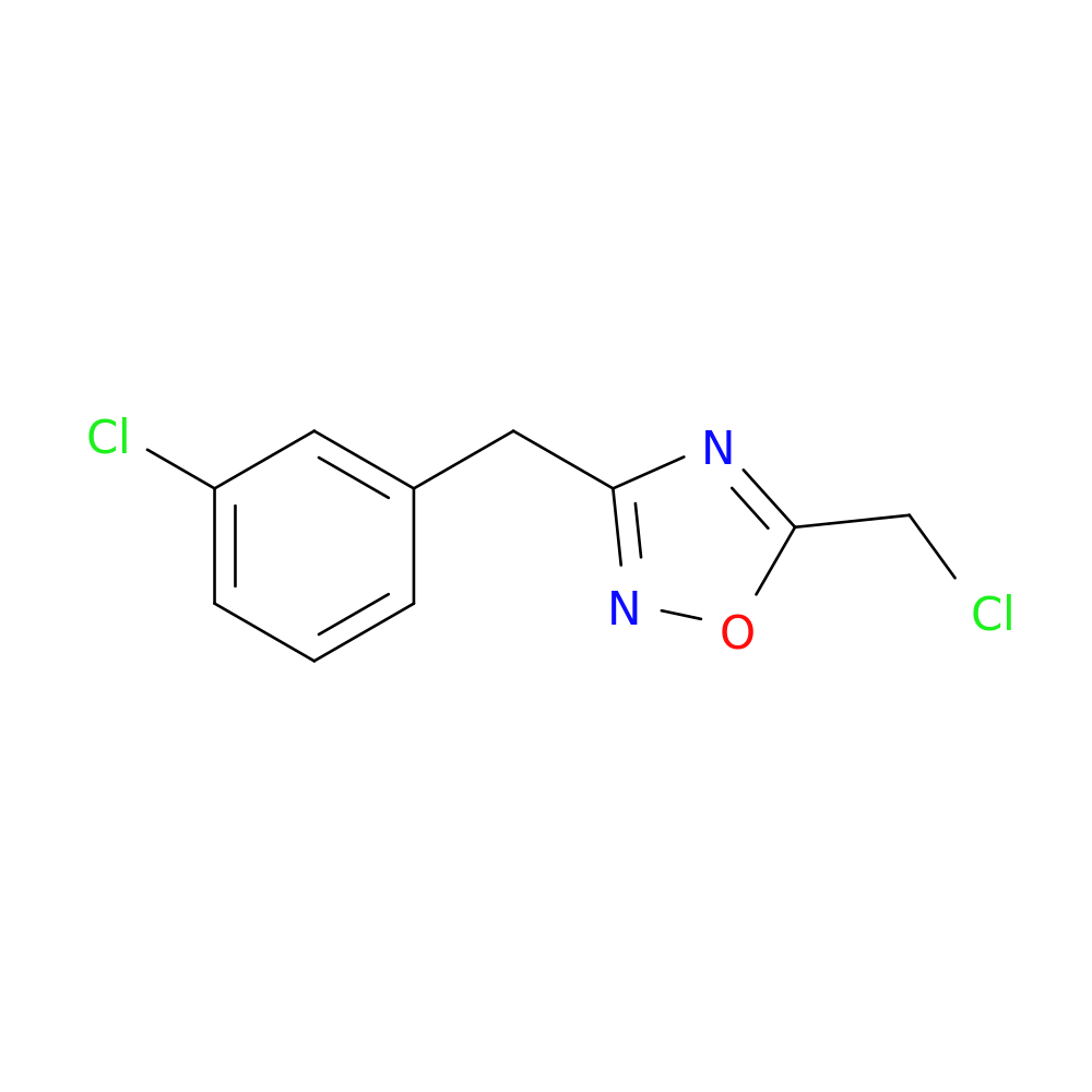 5-(chloromethyl)-3-[(3-chlorophenyl)methyl]-1,2,4-oxadiazole