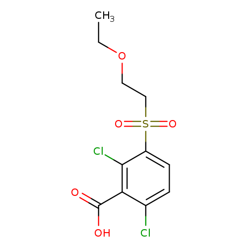 2,6-dichloro-3-(2-ethoxyethanesulfonyl)benzoic acid