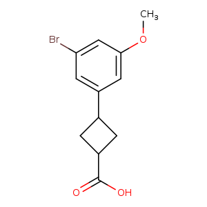 3-(3-bromo-5-methoxyphenyl)cyclobutane-1-carboxylic acid