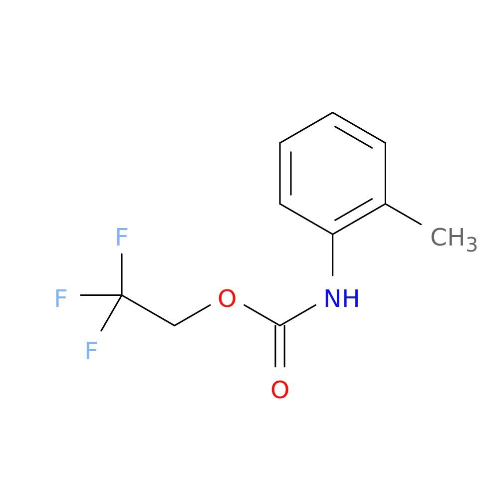 2,2,2-trifluoroethyl N-(2-methylphenyl)carbamate