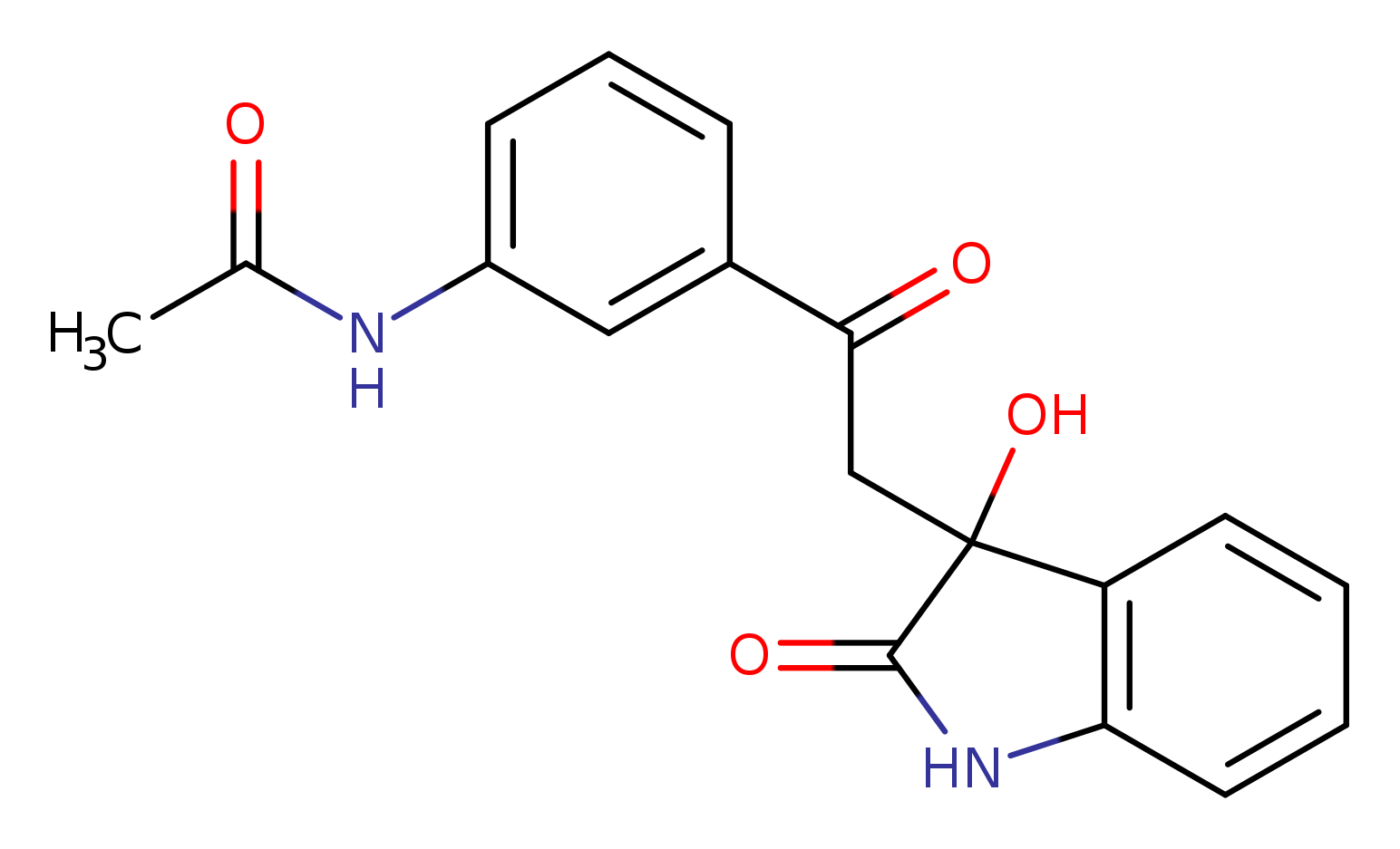 N-{3-[2-(3-hydroxy-2-oxo-2,3-dihydro-1H-indol-3-yl)acetyl]phenyl}acetamide
