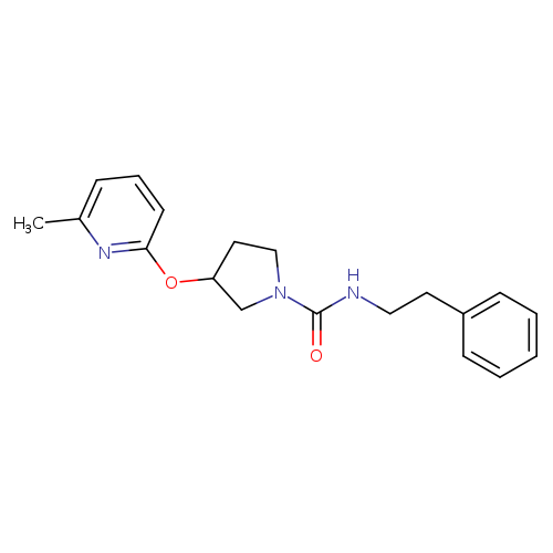 3-[(6-methylpyridin-2-yl)oxy]-N-(2-phenylethyl)pyrrolidine-1-carboxamide