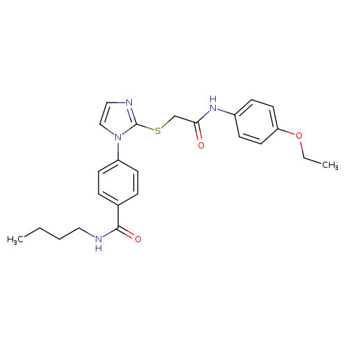N-butyl-4-[2-({[(4-ethoxyphenyl)carbamoyl]methyl}sulfanyl)-1H-imidazol-1-yl]benzamide