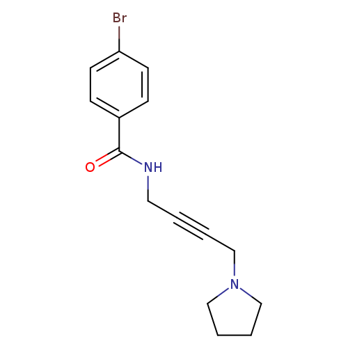 4-bromo-N-[4-(pyrrolidin-1-yl)but-2-yn-1-yl]benzamide
