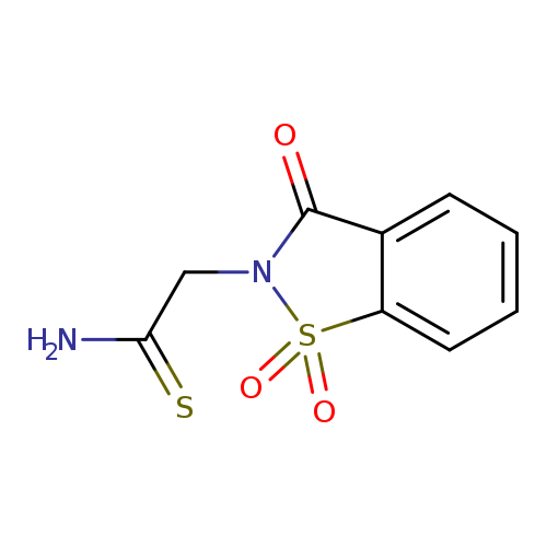 2-(1,1,3-trioxo-2,3-dihydro-1,2-benzothiazol-2-yl)ethanethioamide