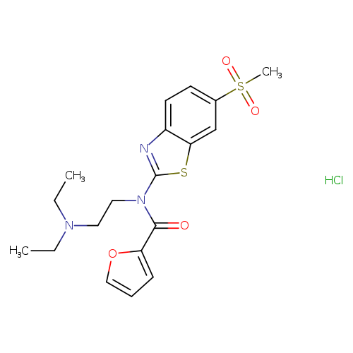 N-[2-(diethylamino)ethyl]-N-(6-methanesulfonyl-1,3-benzothiazol-2-yl)furan-2-carboxamide hydrochloride