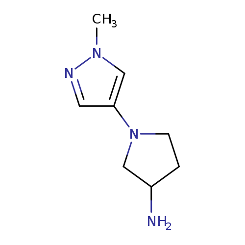 1-(1-methyl-1H-pyrazol-4-yl)pyrrolidin-3-amine