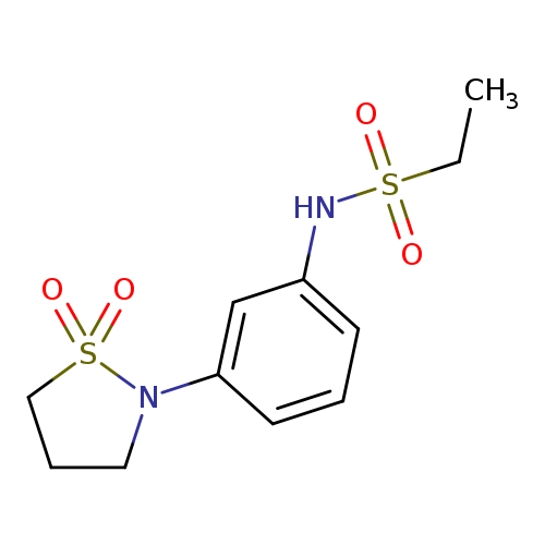 N-[3-(1,1-dioxo-1lambda6,2-thiazolidin-2-yl)phenyl]ethane-1-sulfonamide