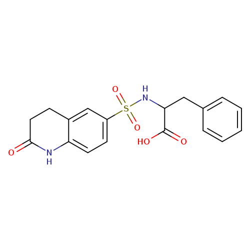 2-([(2-Oxo-1,2,3,4-tetrahydroquinolin-6-yl)-sulfonyl]amino)-3-phenylpropanoic acid