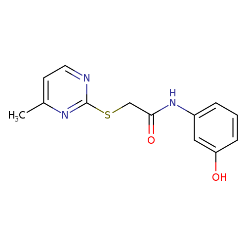 N-(3-hydroxyphenyl)-2-[(4-methylpyrimidin-2-yl)sulfanyl]acetamide