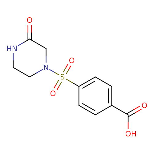 4-[(3-oxopiperazin-1-yl)sulfonyl]benzoic acid