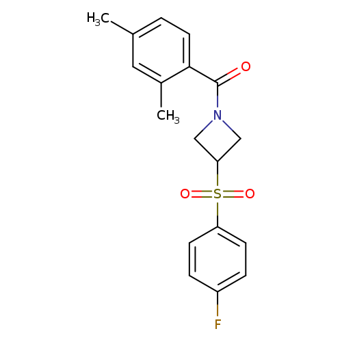 1-(2,4-dimethylbenzoyl)-3-(4-fluorobenzenesulfonyl)azetidine