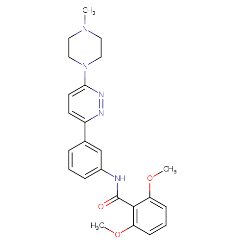 2,6-dimethoxy-N-{3-[6-(4-methylpiperazin-1-yl)pyridazin-3-yl]phenyl}benzamide