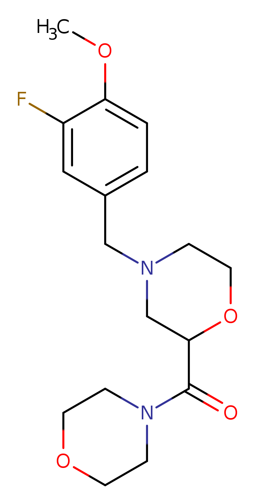 4-[(3-fluoro-4-methoxyphenyl)methyl]-2-(morpholine-4-carbonyl)morpholine