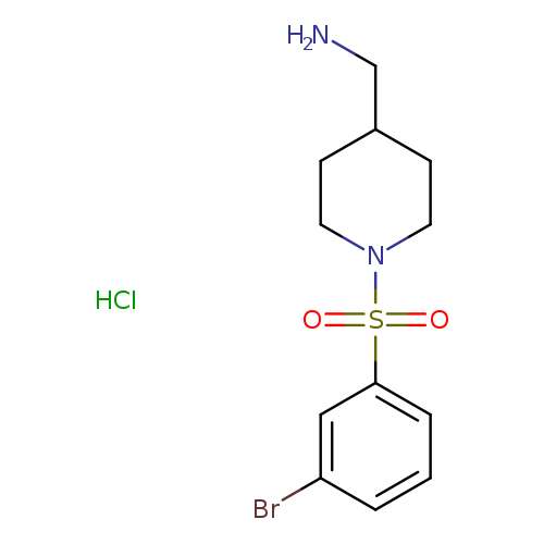 C-[1-(3-Bromo-benzenesulfonyl)-piperidin-4-yl]-methylamine hydrochloride