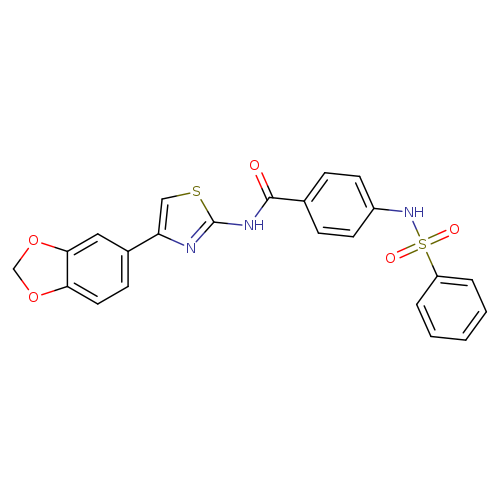 4-benzenesulfonamido-N-[4-(2H-1,3-benzodioxol-5-yl)-1,3-thiazol-2-yl]benzamide