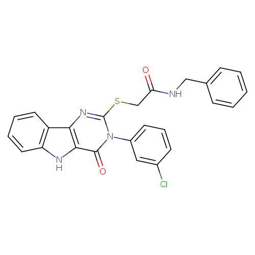N-benzyl-2-{[3-(3-chlorophenyl)-4-oxo-3H,4H,5H-pyrimido[5,4-b]indol-2-yl]sulfanyl}acetamide
